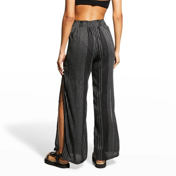 TRINA TURK $162 NWT Verona Side Slit Swim Wide Leg Cover-Up Pants - Picture 12 of 13
